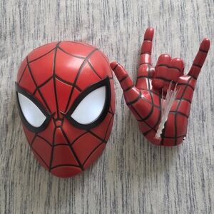 Spider-Man Mask And Hand Wall Light